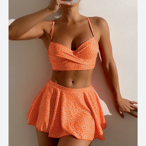 SHEIN Other - Shein brand new with tags 2 piece bathing suit underwire top and skirted bottom